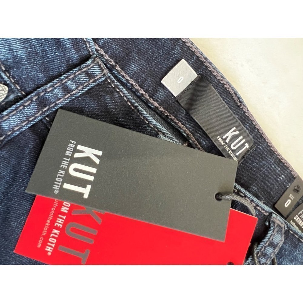 NWT KUT Size 0 Diana Fab Ab High Waist Skinny Jeans in Attitude MSRP $94 - Picture 10 of 13
